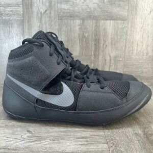 Nike Fury Wrestling Shoes Mens 11.5 Black High Top Combat Training NEW